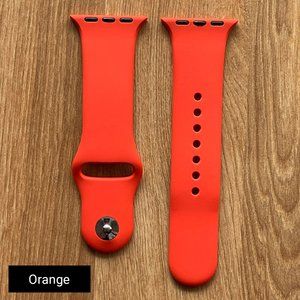 NEW BAND Orange Sport Silicone For Apple Watch